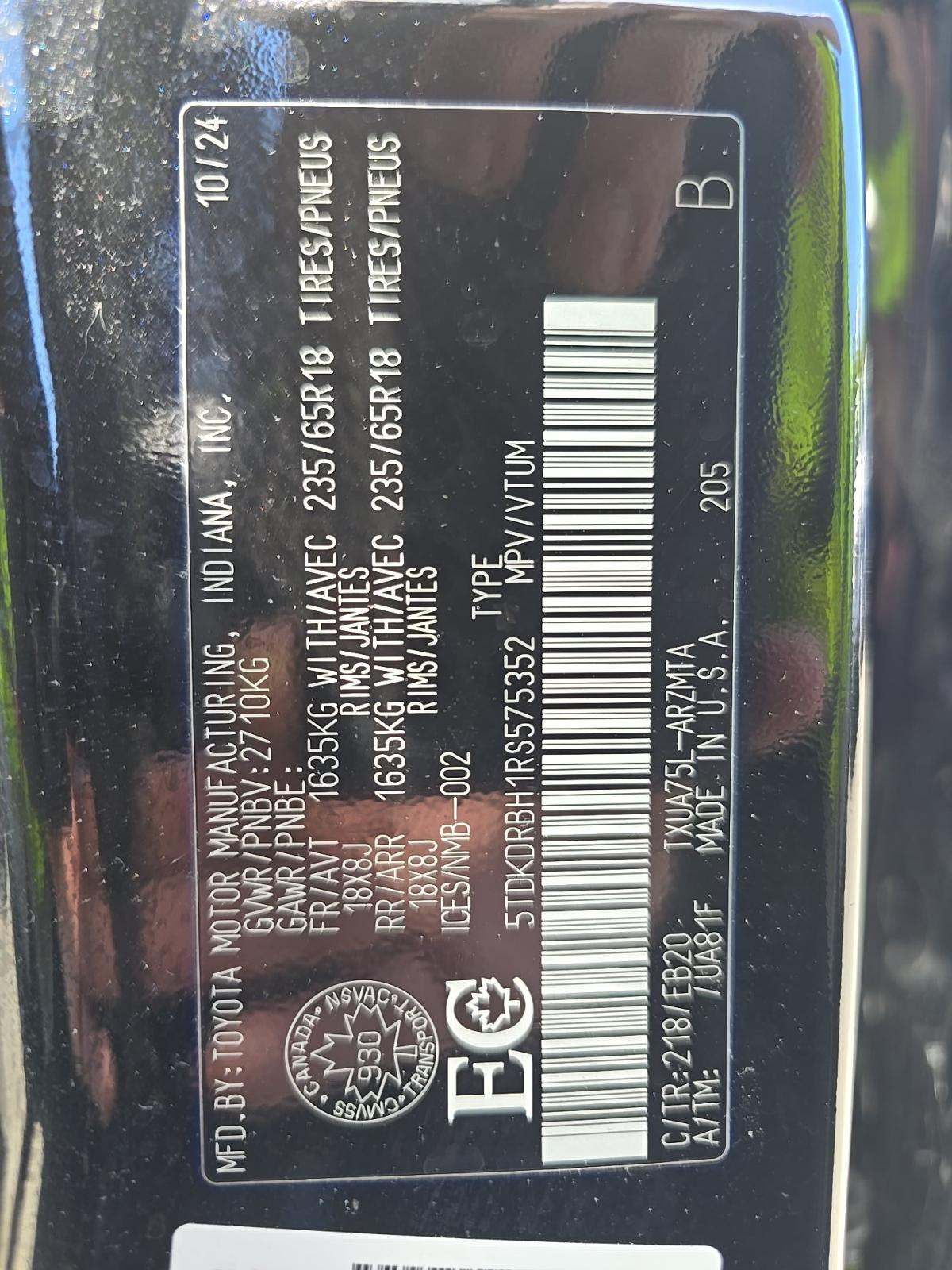 Toyota Highlander XLE 2024