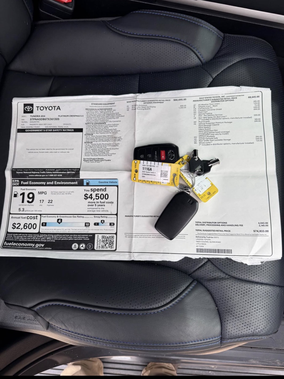 Toyota Tundra Platinum 2026